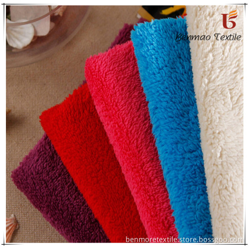 100%Polyester Plush Velveteen Fabric/Dyed Plush Velveteen